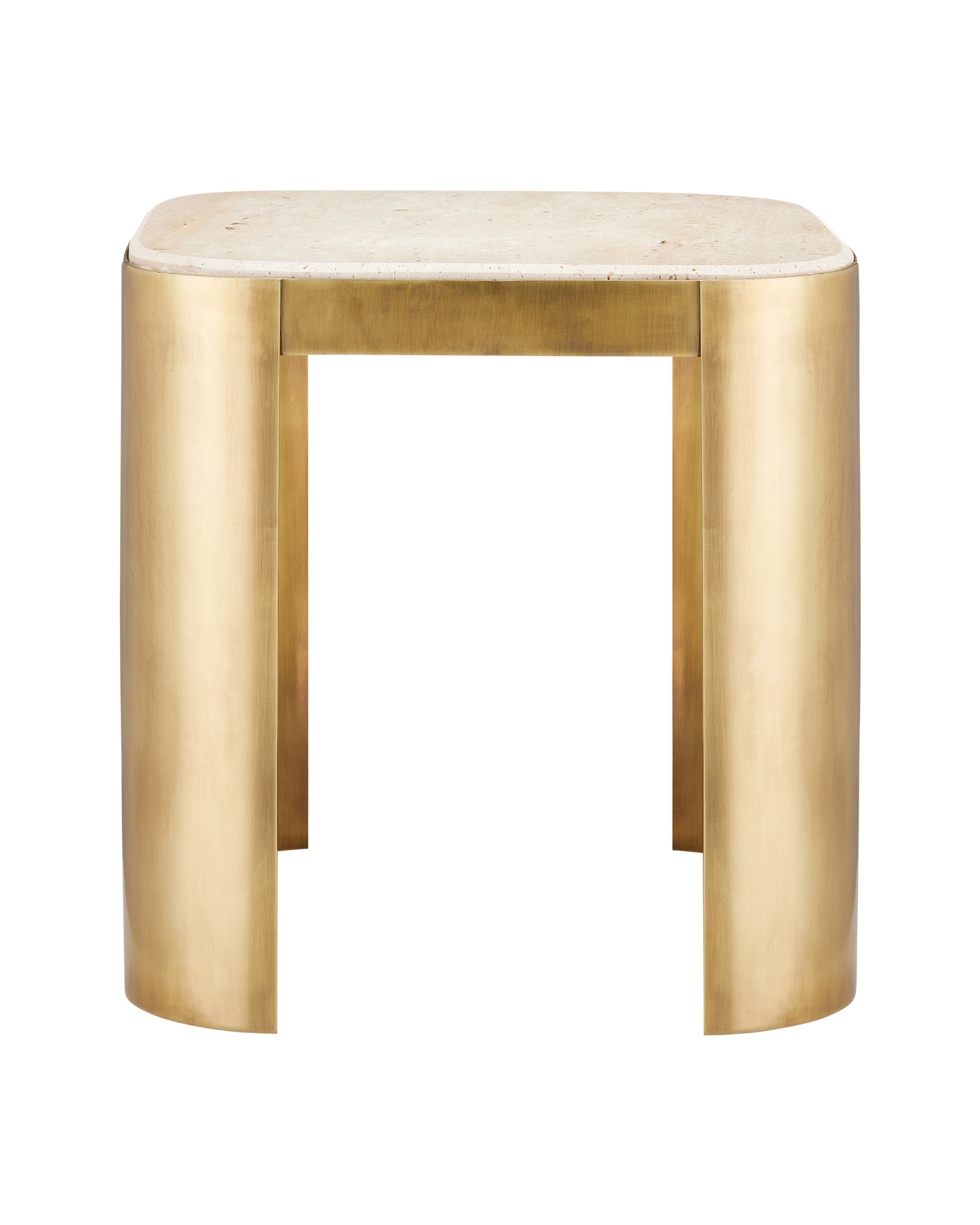 Currey & Co. Sev Travertine Accent Table 4000-0161