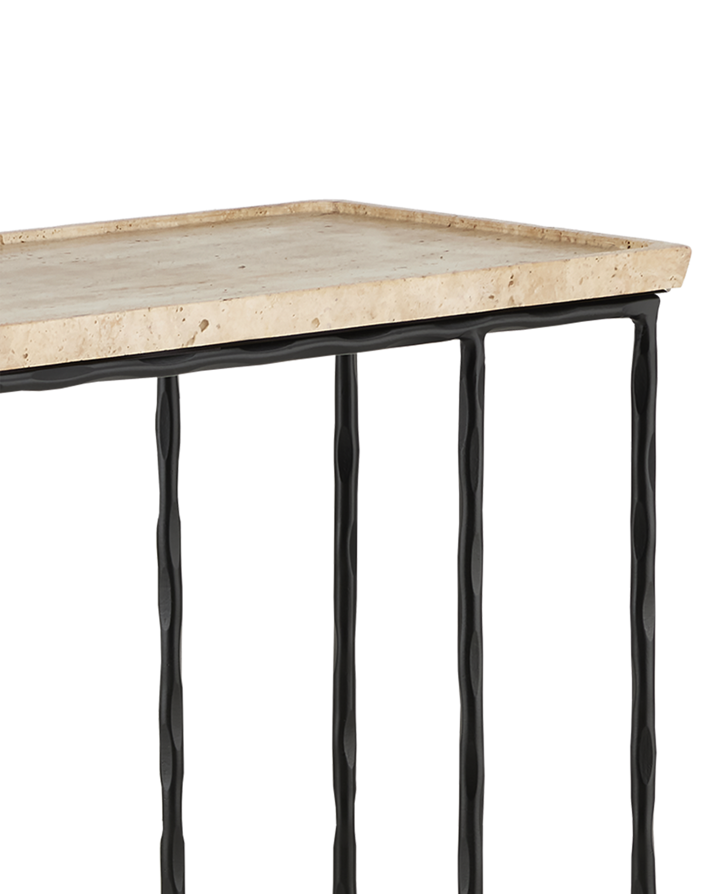 Currey & Co. Boyles Travertine C Table 4000-0139