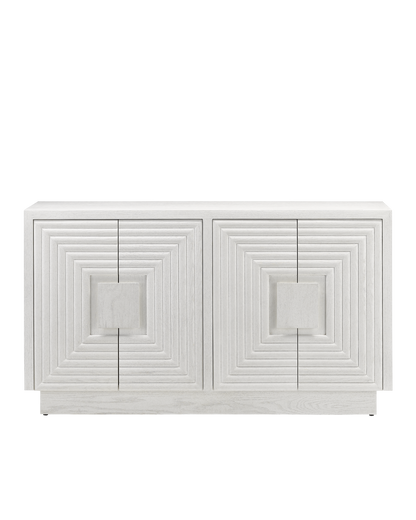 Currey & Co. Morombe White Cabinet 3000-0151