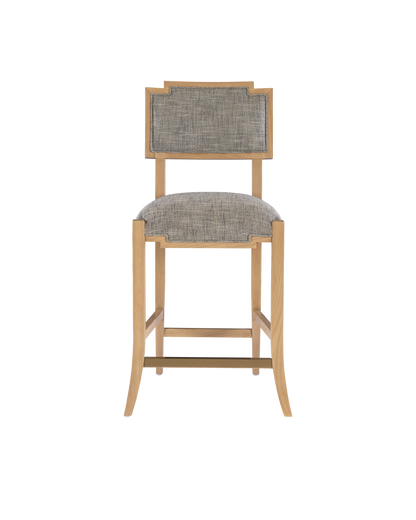 Currey & Co. Melanie Blonde Counter Stool, Liller Tortoise 7000-1022