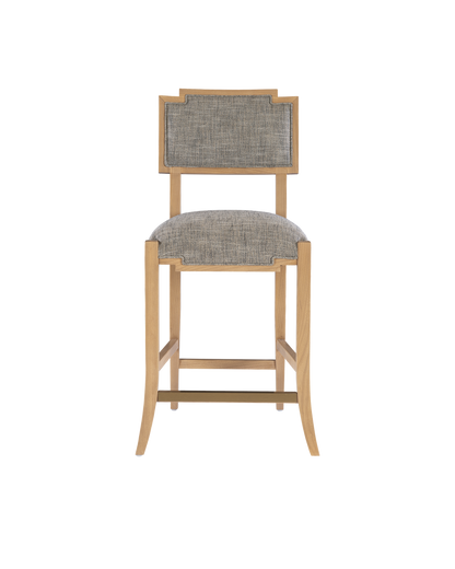 Currey & Co. Melanie Blonde Counter Stool, Liller Tortoise 7000-1022