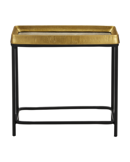 Currey & Co. Tanay Brass Side Table 4000-0148