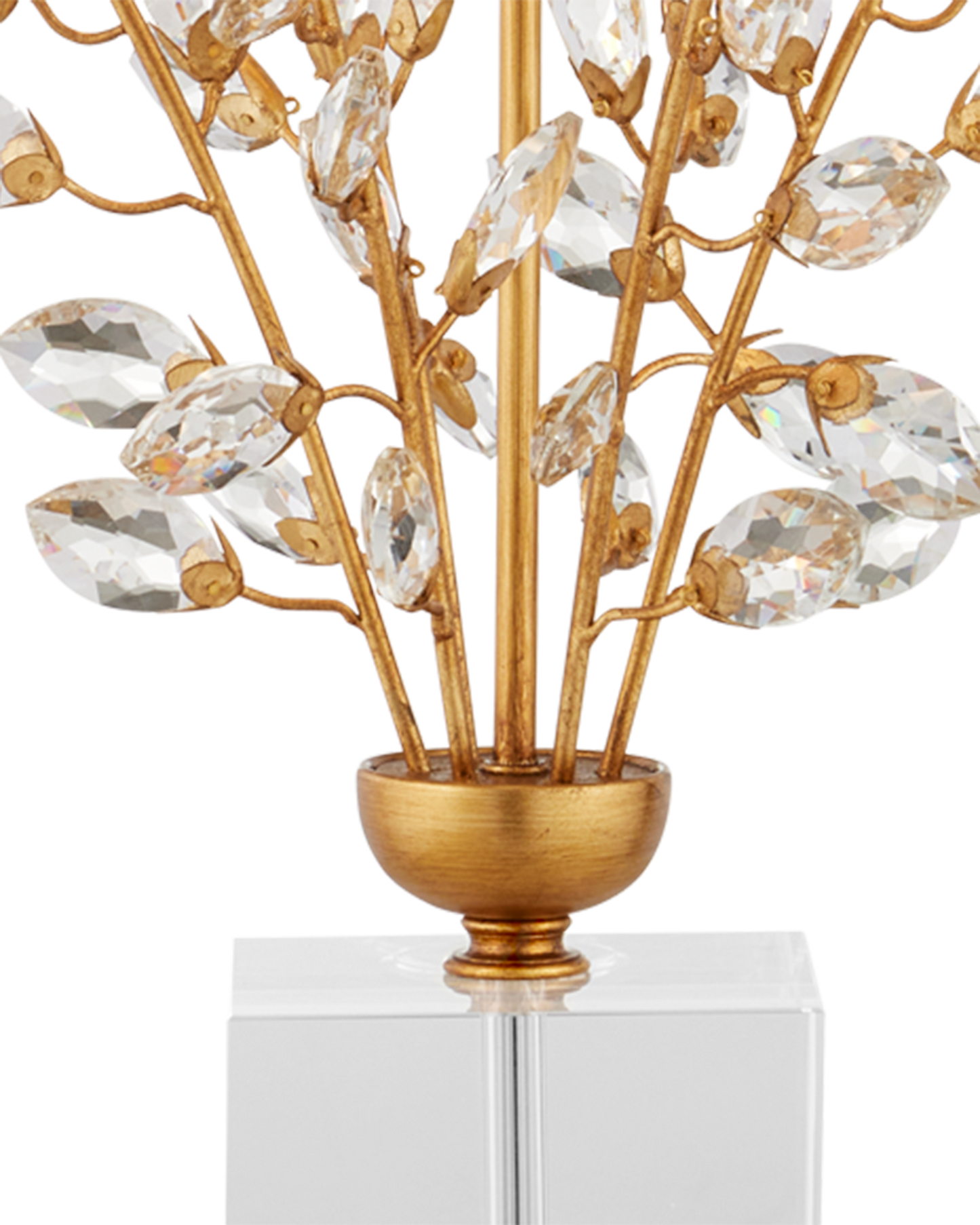 Currey & Co. Forget-Me-Not Gold Table Lamp 6983