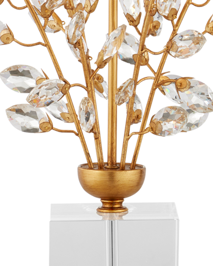 Currey & Co. Forget-Me-Not Gold Table Lamp 6983