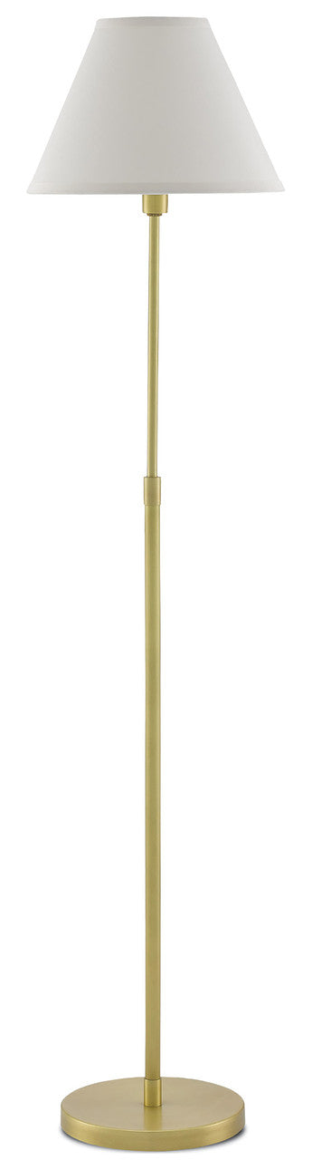 Currey & Co. Dain Brass Floor Lamp 8000-0011