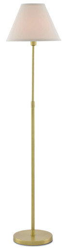 Currey & Co. Dain Brass Floor Lamp 8000-0011