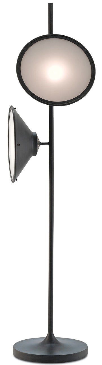 Currey & Co. Bulat Black Floor Lamp 8000-0018