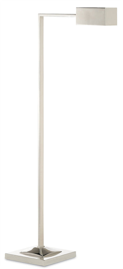 Currey & Co. Ruxley Nickel Floor Lamp 8000-0026