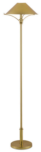 Currey & Co. Maarla Brass Floor Lamp 8000-0050