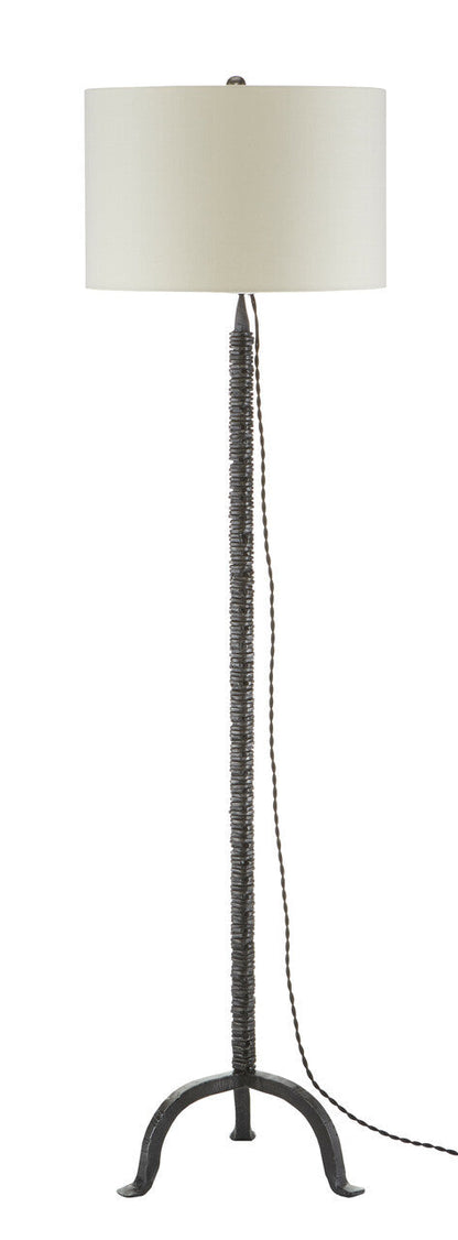 Currey & Co. Sandro Nickel Floor Lamp 8000-0100