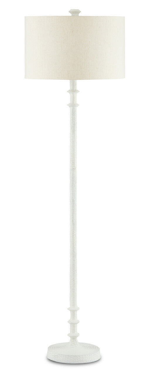 Currey & Co. Gallo White Floor Lamp 8000-0106