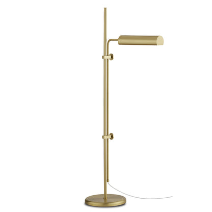 Currey & Co. Satire Brass Floor Lamp 8000-0113