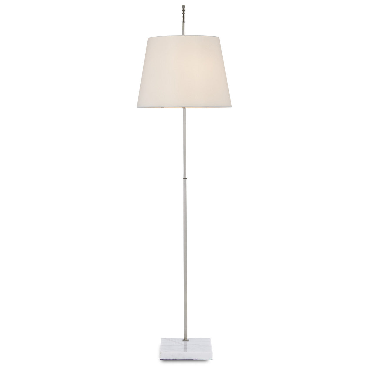 Currey & Co. Cloister Medium Nickel Floor Lamp 8000-0118