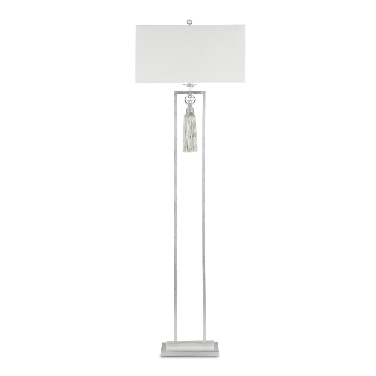 Currey & Co. Vitale Silver Floor Lamp 8000-0120