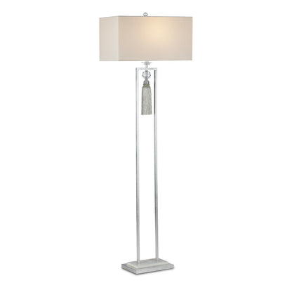 Currey & Co. Vitale Silver Floor Lamp 8000-0120