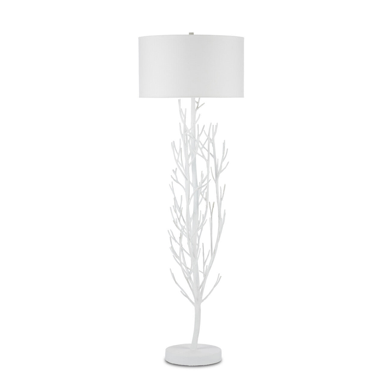 Currey & Co. Twig White Floor Lamp 8000-0128