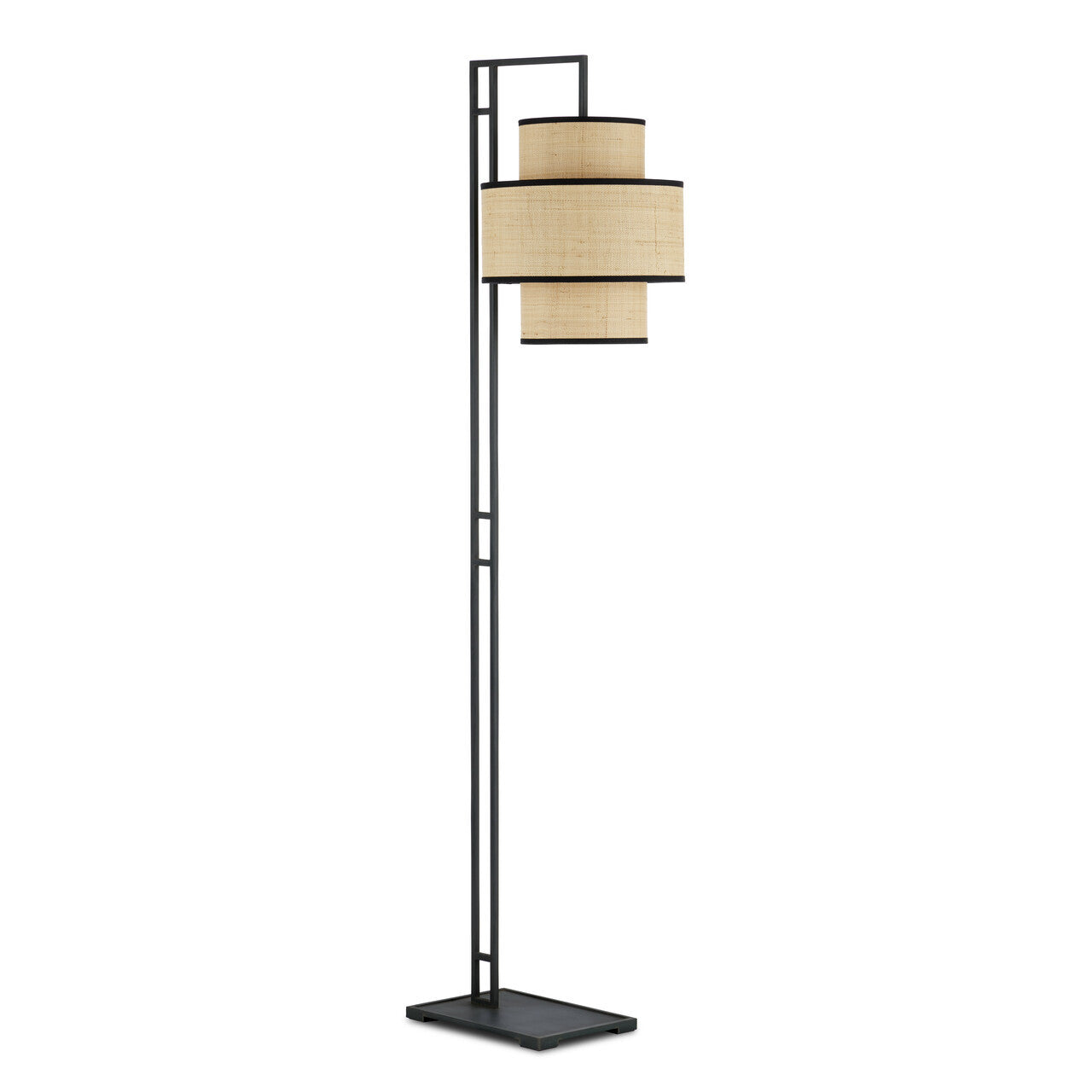 Currey & Co. Marabout Black Floor Lamp 8000-0129