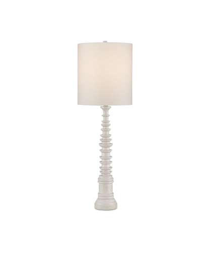 Currey & Co. Malayan White Table Lamp 6000-0896