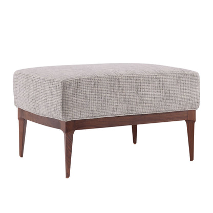 Arteriors Home Laurette Ottoman Moonlight Grid Chenille 8104