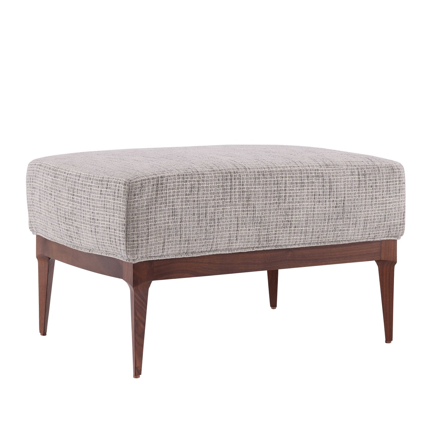 Arteriors Home Laurette Ottoman Moonlight Grid Chenille 8104