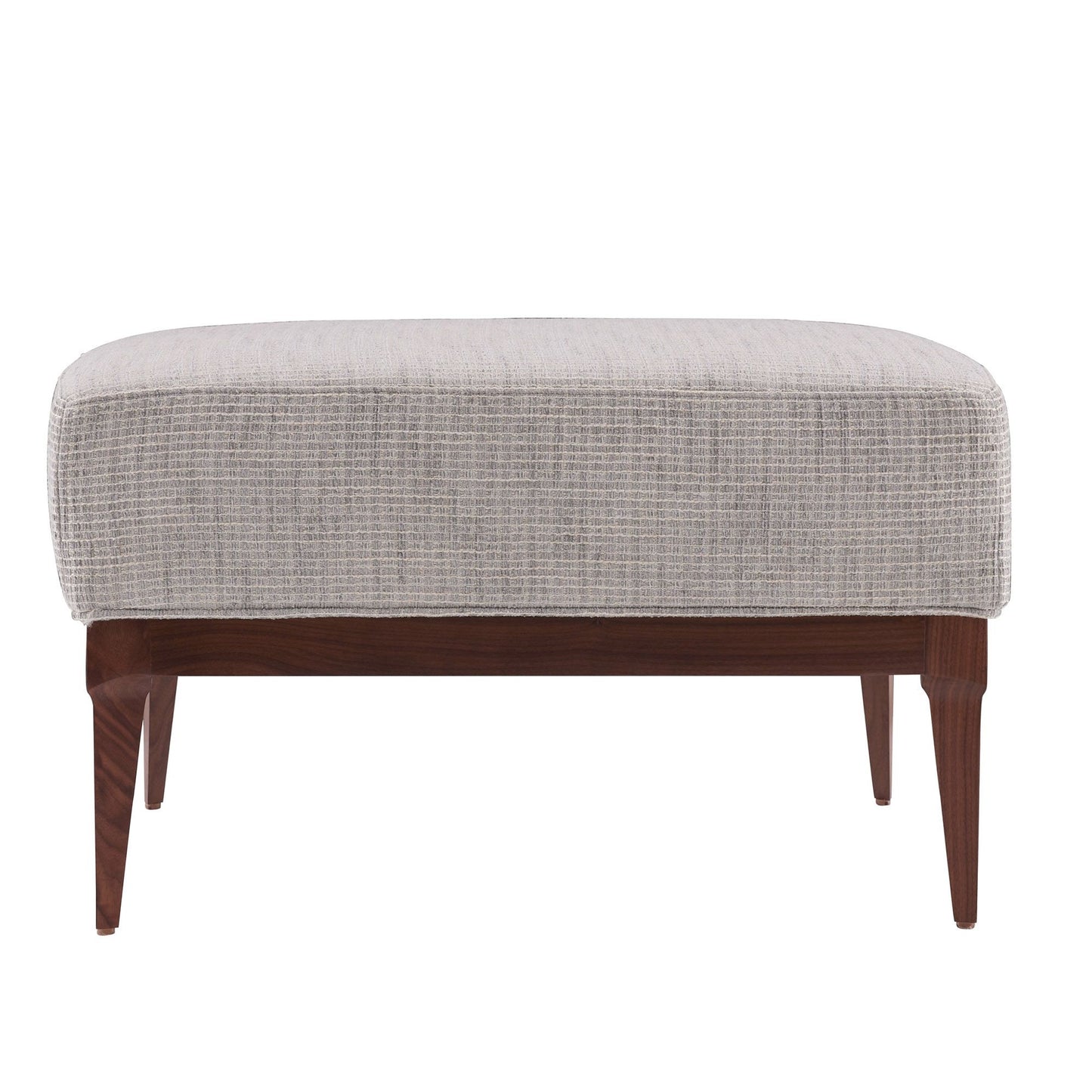 Arteriors Home Laurette Ottoman Moonlight Grid Chenille 8104