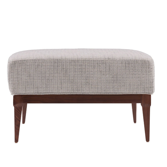 Arteriors Home Laurette Ottoman Moonlight Grid Chenille 8104