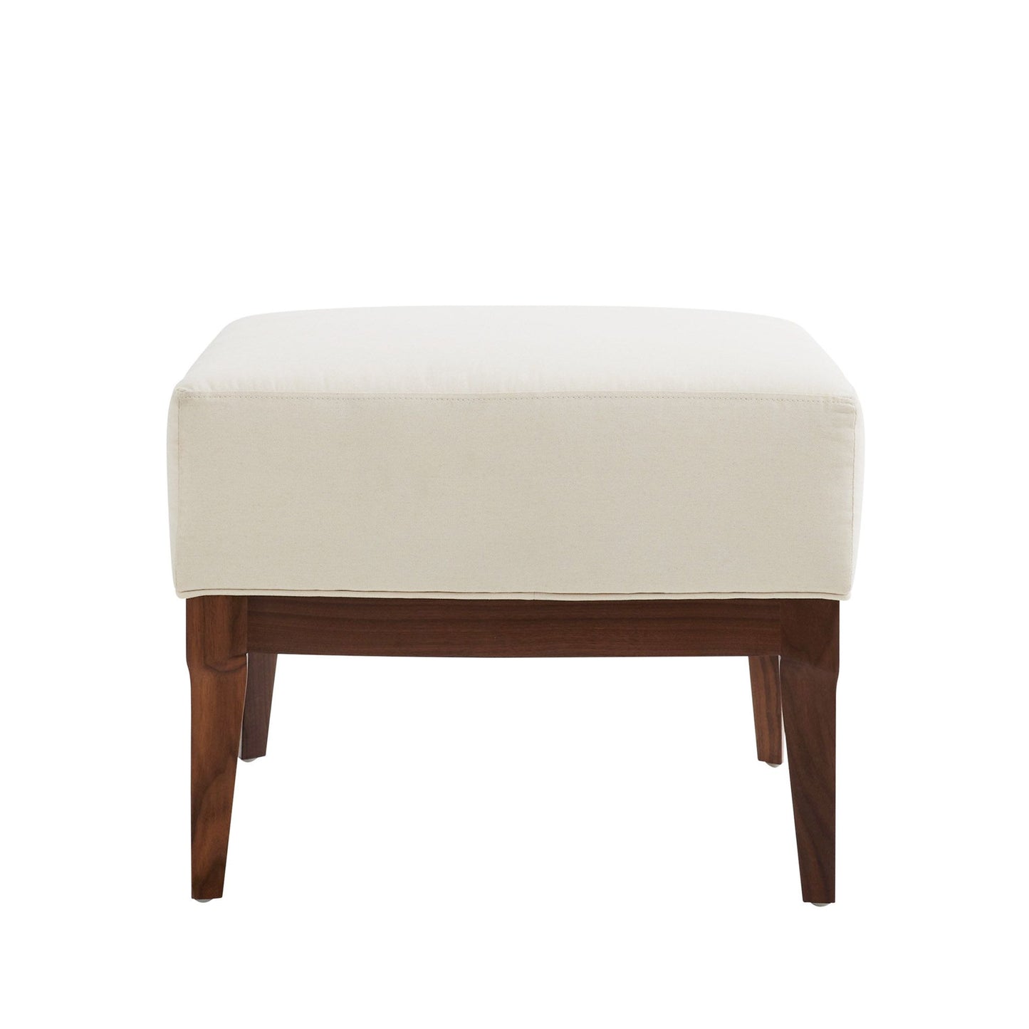 Arteriors Home Laurette Ottoman Muslin Dark Walnut 8105