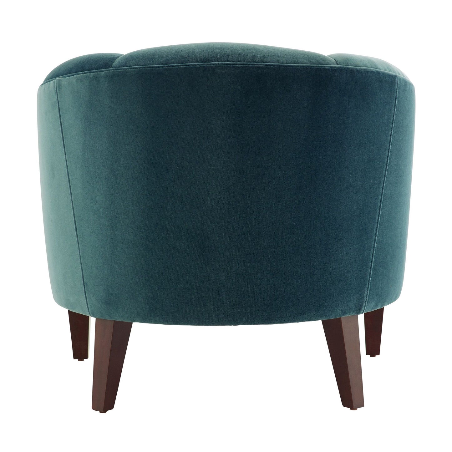 Arteriors Home Misha Accent Chair Peacock Velvet Dark Walnut 8130