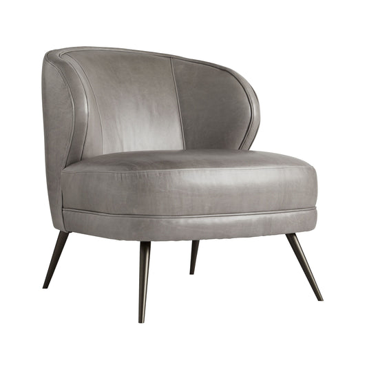 Arteriors Home Kitts Chair Mineral Grey Leather 8148