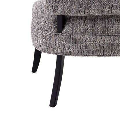 Arteriors Home Northcliff Settee Charcoal Tweed Grey Ash 8164