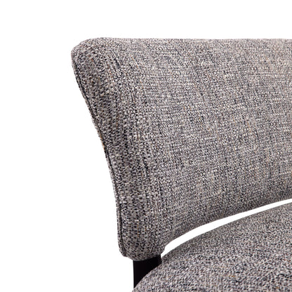 Arteriors Home Northcliff Settee Charcoal Tweed Grey Ash 8164