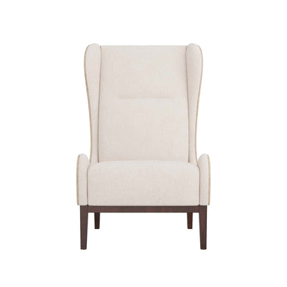 Arteriors Home Pierce Wing Chair Stone Boucle Dark Walnut 8170