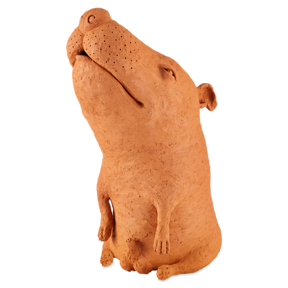 Currey & Co. 23.5" Terracotta Sam the Mutt 1200-0837