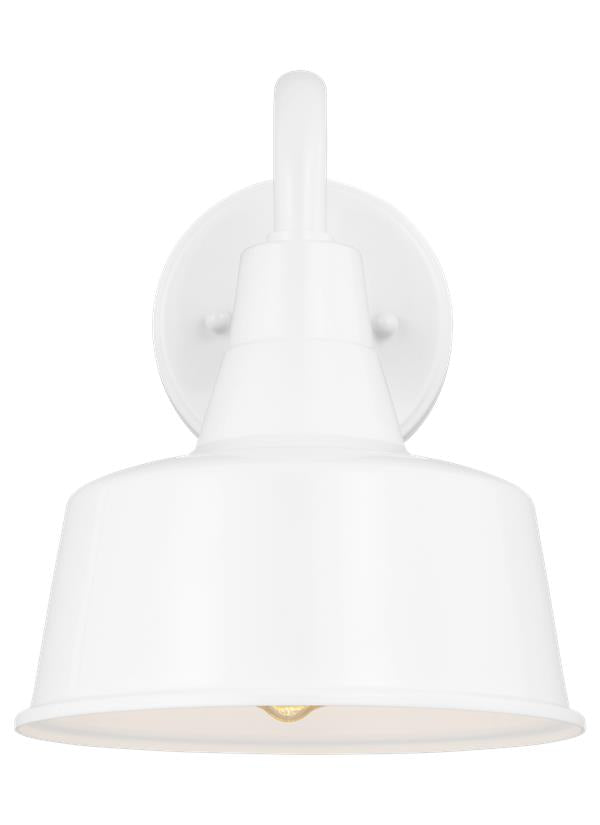 Visual Comfort Studio Sean Lavin Barn Light Small One Light Outdoor Wall Lantern in White 8537401EN3-15