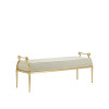 Currey & Co. Genevieve Gold Bench, Sequin Gold Dust 7000-1042