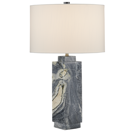 Currey & Co. 24" Ashlar Marble Table Lamp 6000-0891