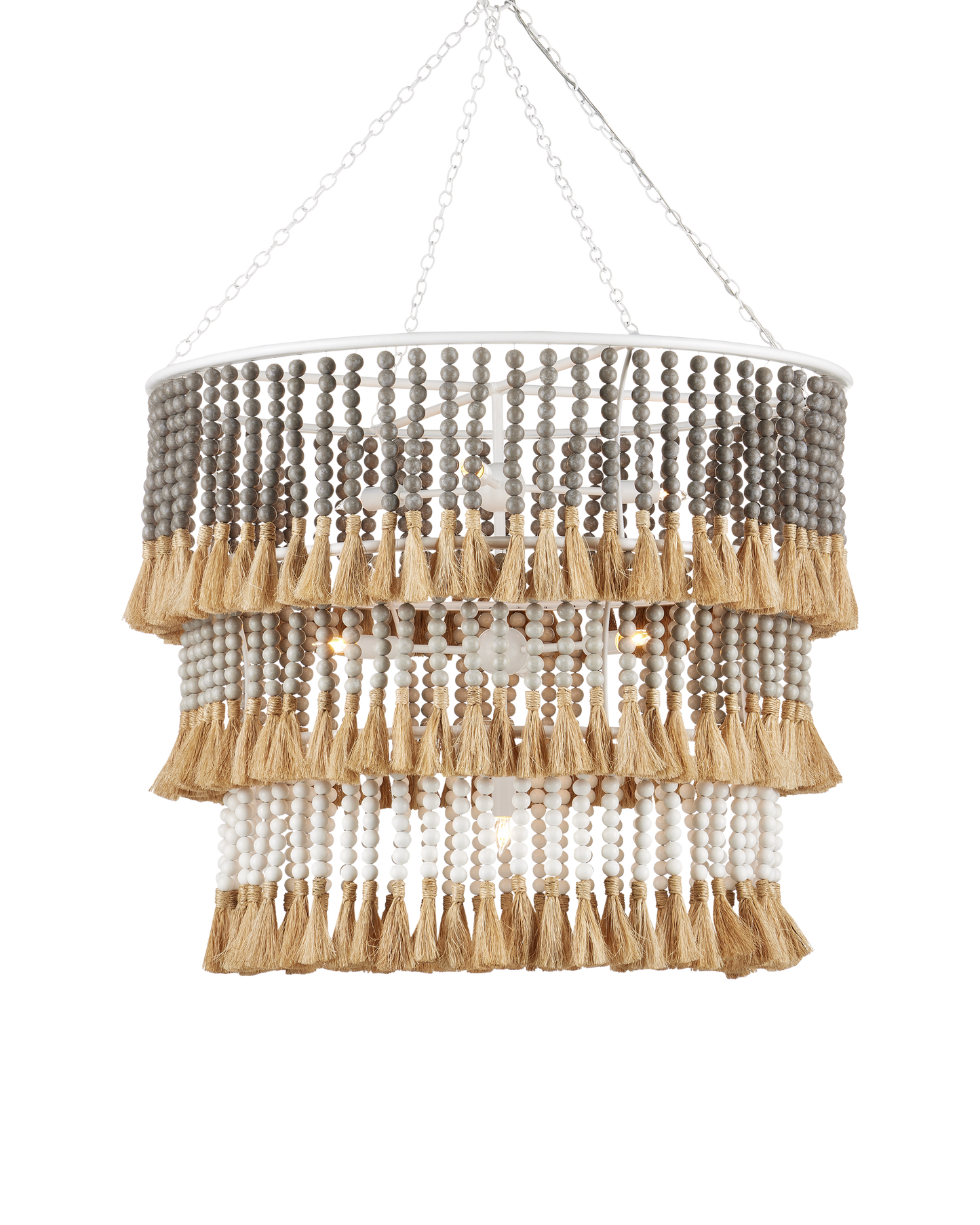 Currey & Co. St. Barts Taupe Chandelier 9000-0959