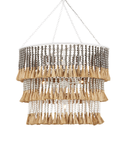 Currey & Co. St. Barts Taupe Chandelier 9000-0959