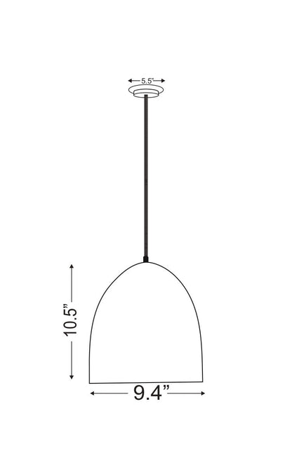 Z-Lite Z-Studio 1 Light Pendant in Mint 6012P9-MIN