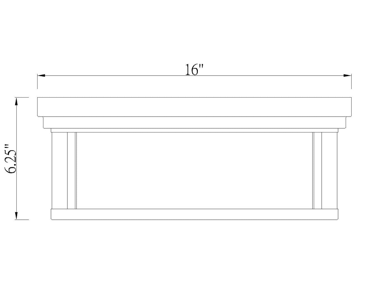 Z-Lite Willow 3 Light Flush Mount in Olde Brass 426F16-OBR