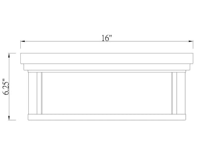 Z-Lite Willow 3 Light Flush Mount in Olde Brass 426F16-OBR