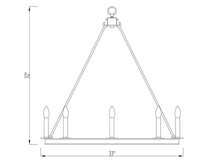 Z-Lite Barclay 8 Light Chandelier in Polished Nickel 482R-8PN