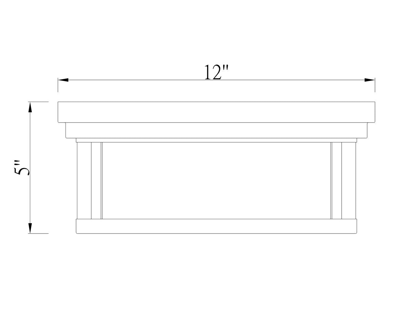 Z-Lite Willow 2 Light Flush Mount in Matte Black 426F12-MB