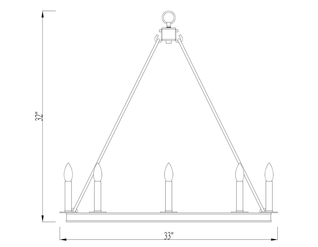 Z-Lite Barclay 8 Light Chandelier in Olde Brass 482R-8OBR