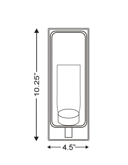 Z-Lite Aideen 1 Light Wall Sconce in Tawny Brass 6000-1S-TBR