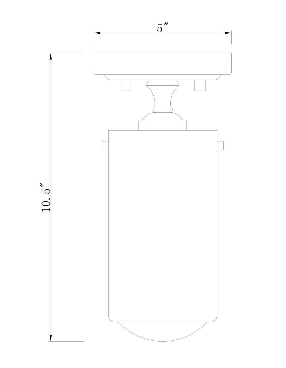 Z-Lite Delaney 1 Light Flush Mount in Brushed Nickel 471F1-BN