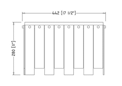 Z-Lite Viviana 6 Light Flush Mount in Polished Nickel 345F17-PN