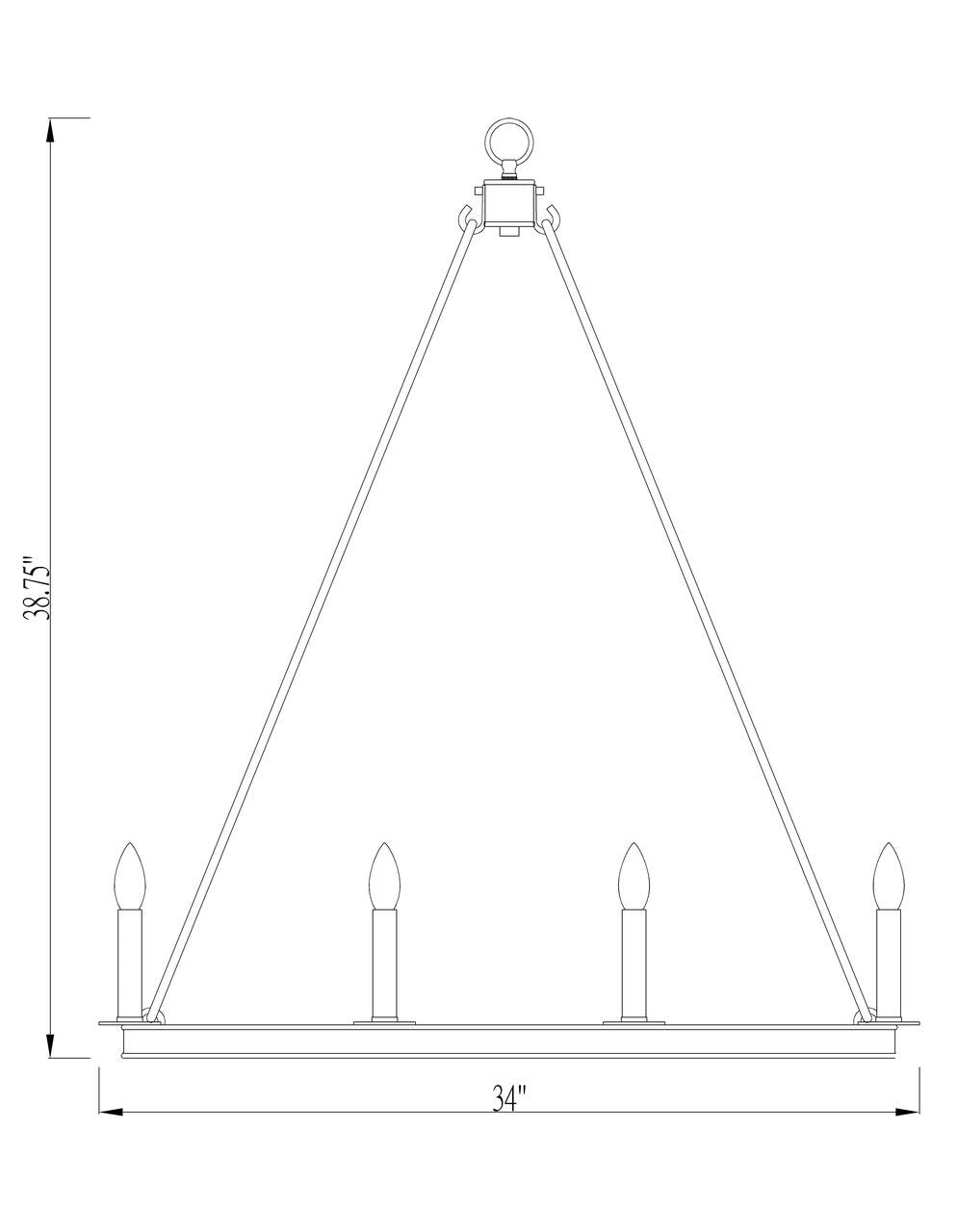 Z-Lite Barclay 12 Light Chandelier in Matte Black 482S-12MB