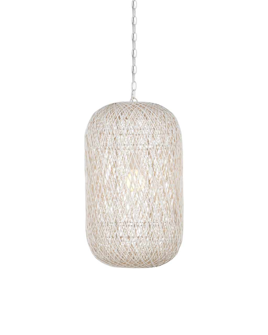 Currey & Co Cocoon Medium Pendant in Cream/Vanilla 9000-1211