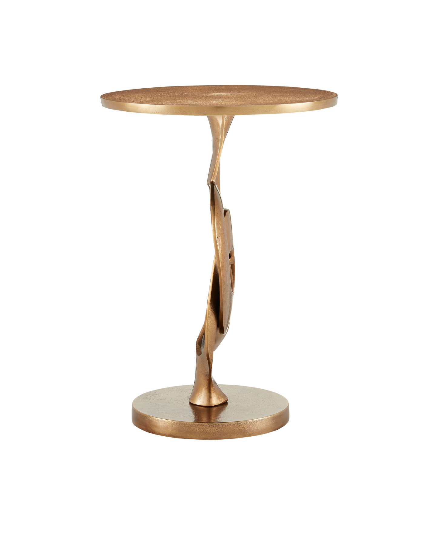 Currey & Co. Kadali Brass Accent Table 4000-0130